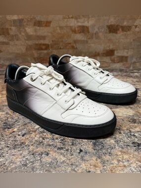 LANVIN Low Top Leather Sneakers Size UK 9 / US 10 Gradient
